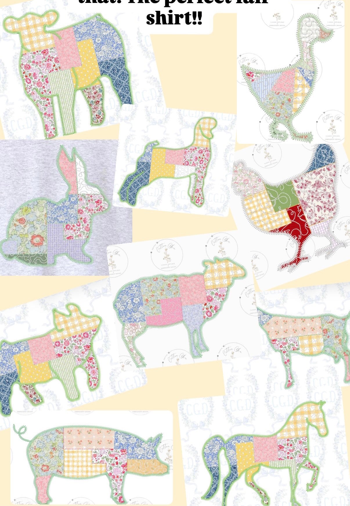 Quilted Animal PREORDER