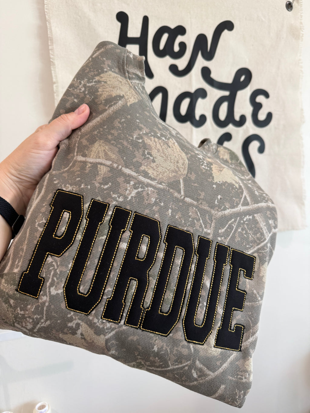 Purdue Camo Crewnecks