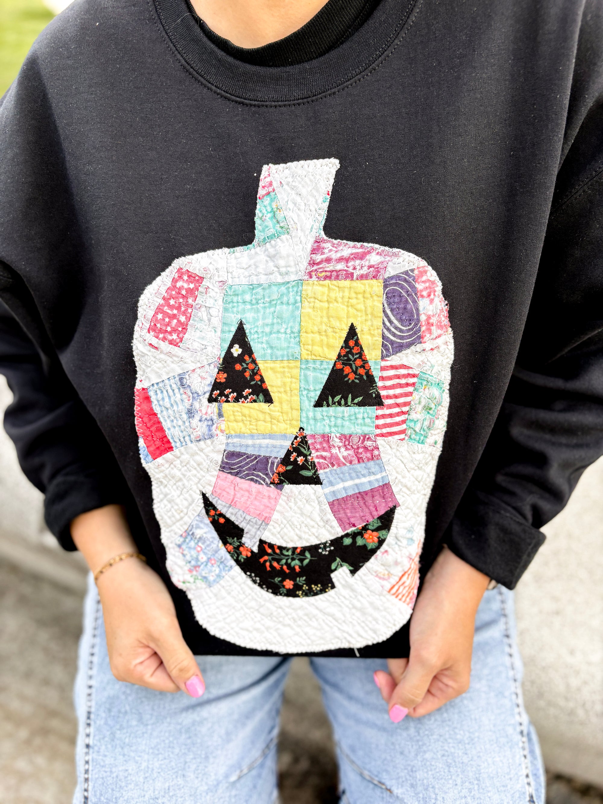 Quilty Jack-O-Lantern Sweatshirts