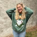 Green Quilty Christmas Tree Sweatshirts