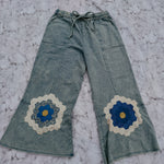 Quilt Patch Drawstring Pants