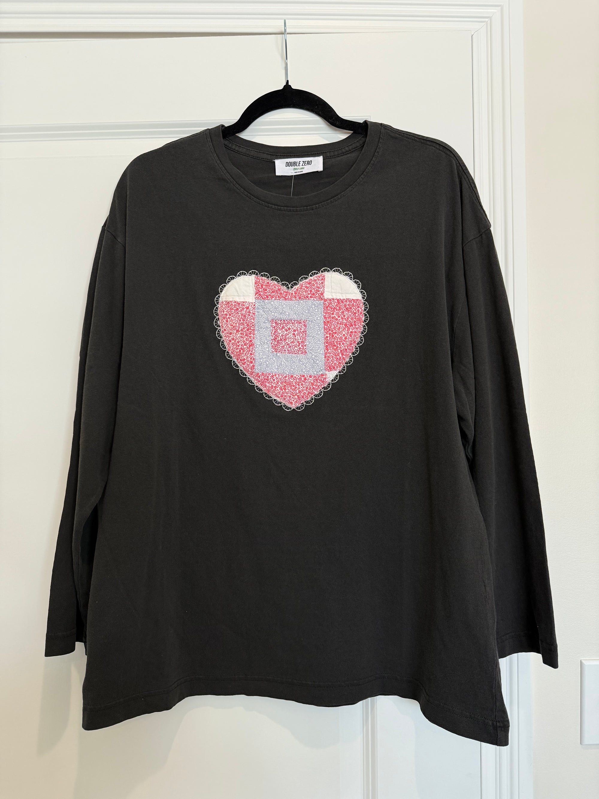 Valentine's Quilt Heart Long Sleeve
