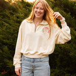 Jesus Loves You Half Zip Sweatshirt