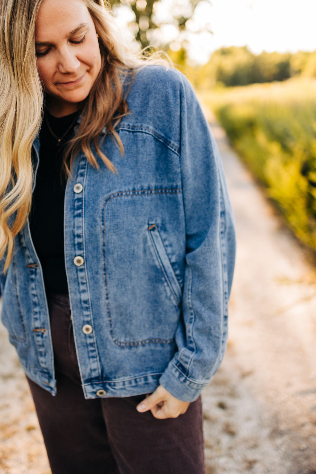 Quilt Patch Jean Jacket