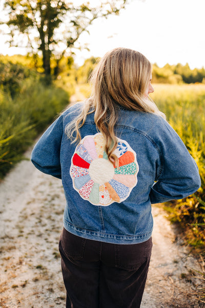 Quilt Patch Jean Jacket