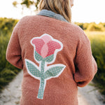 Pink Floral Sherpa