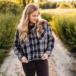 Quilt Patch Cropped Flannel