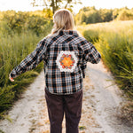 Quilt Patch Cropped Flannel