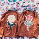 Pink Floral Sherpa