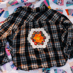 Quilt Patch Cropped Flannel