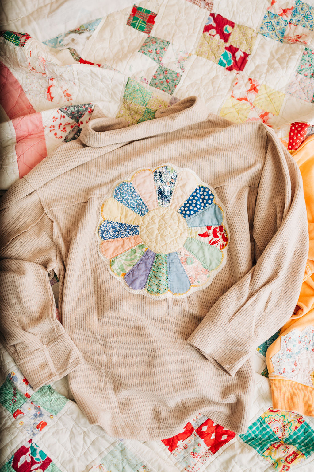 Ivory Patch Shacket