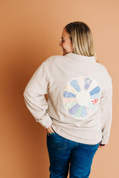Ivory Patch Shacket