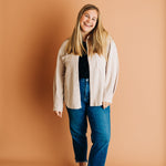 Ivory Patch Shacket
