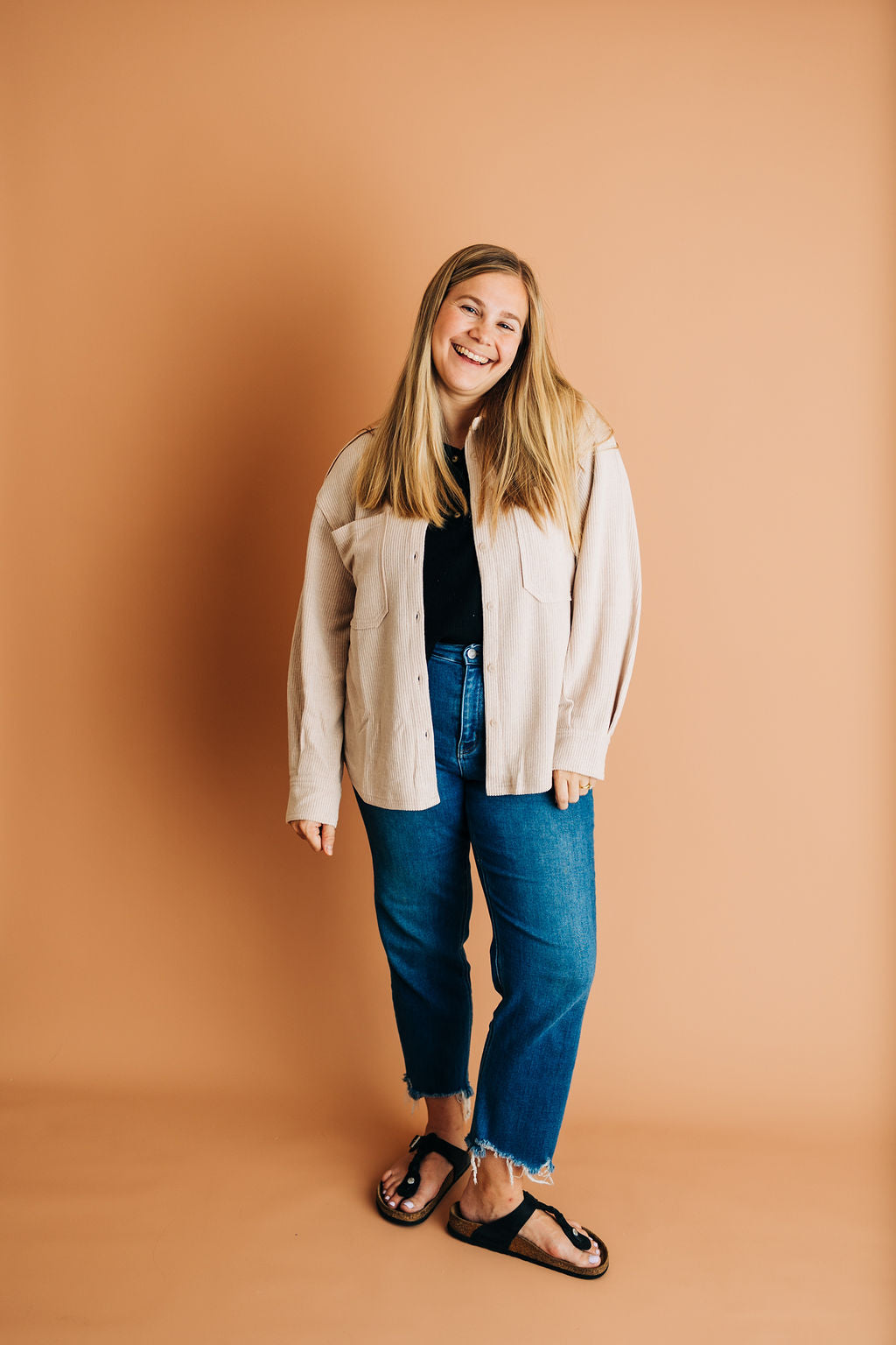 Ivory Patch Shacket