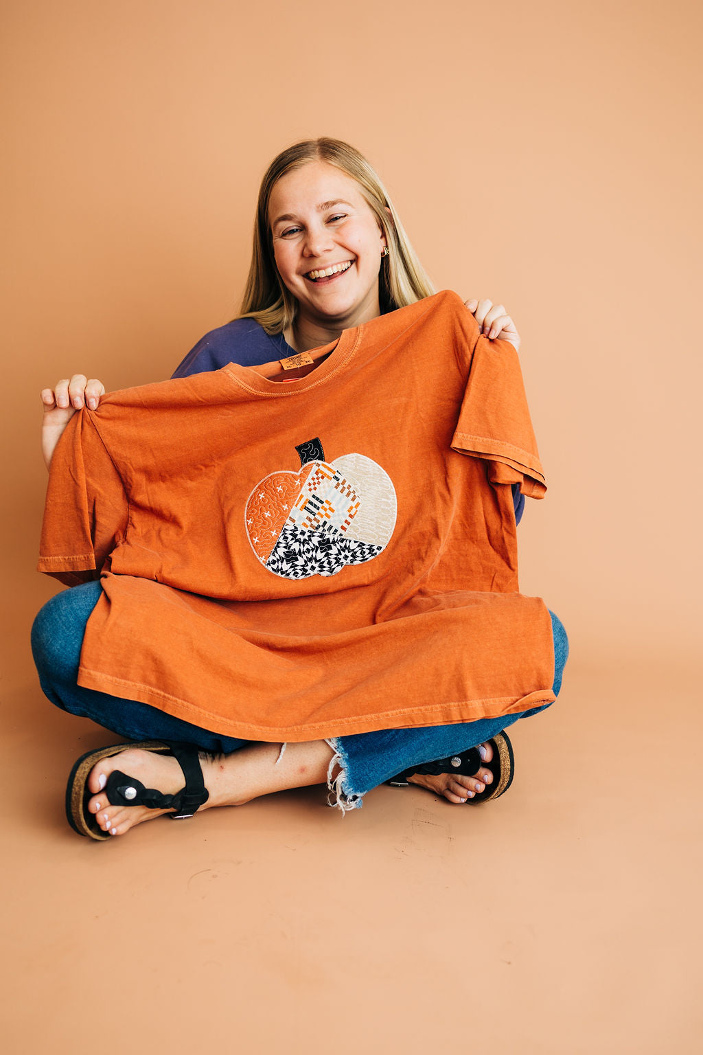 Patchy Pumpkin Tee