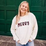 MERRY Cream Sweatshirt