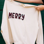 MERRY Cream Sweatshirt