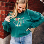 Merry Christmas Cropped Sweatshirt