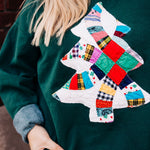 Green Quilty Tree Sweatshirt
