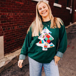 Green Quilty Tree Sweatshirt