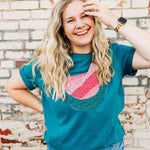 Quilted Melon Tee