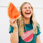 Quilted Melon Tee