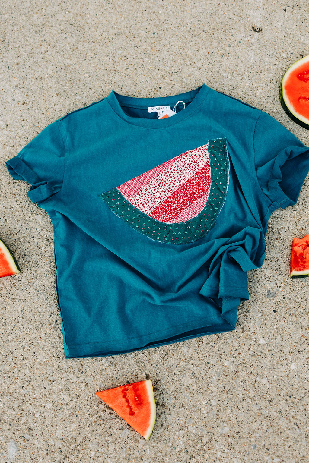 Quilted Melon Tee