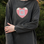 Valentine's Quilt Heart Long Sleeve